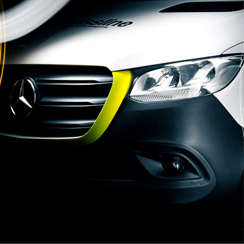 Detal Mercedesa Swissline